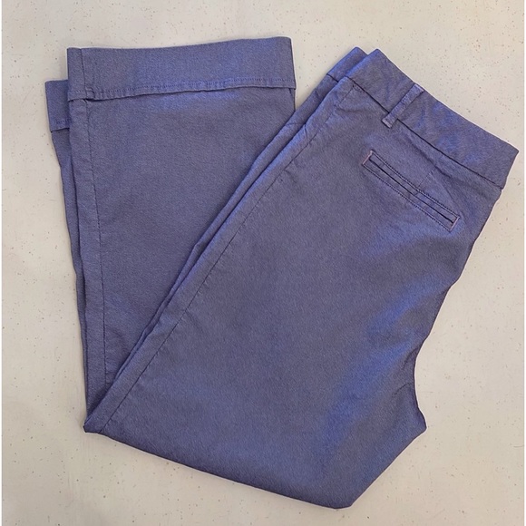 Bisou Bisou crop pants lavender size 8 spandex - Picture 6 of 15